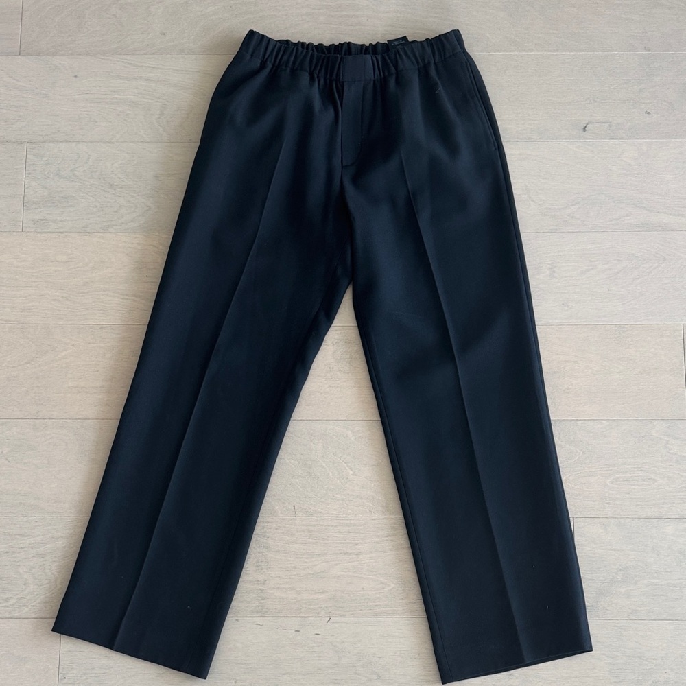 Sandro wide leg thick pleated Men's Black Pants